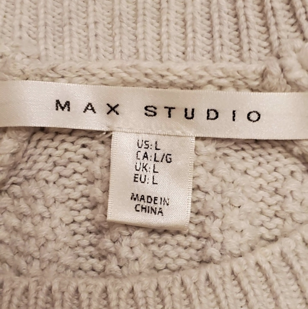 MAX STUDIO cotton  sweater sz L